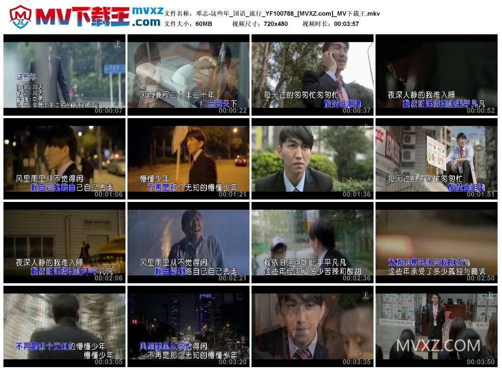邓志-这些年_国语_流行_YF100788